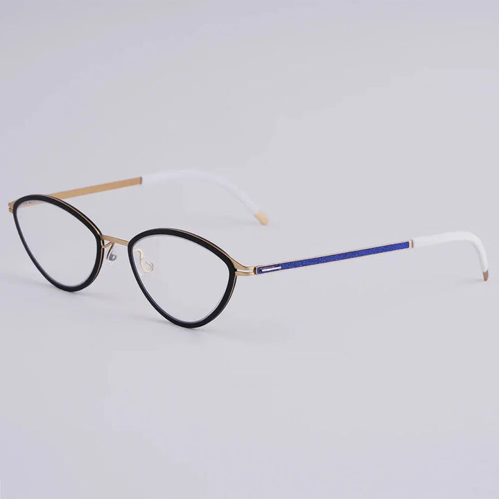 Bobbie 465652 Women’s 133mm Full Rim Oval Titanium Frames FuzWeb
