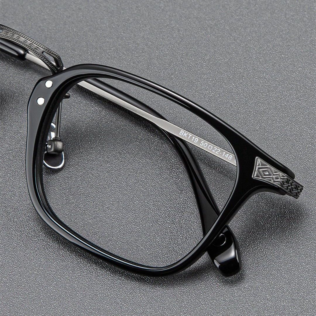 Blackmask Unisex Full Rim Square Acetate Eyeglasses BM-BKT19