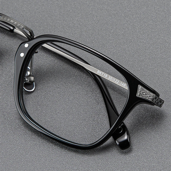 Blackmask Unisex Full Rim Square Acetate Eyeglasses BM-BKT19