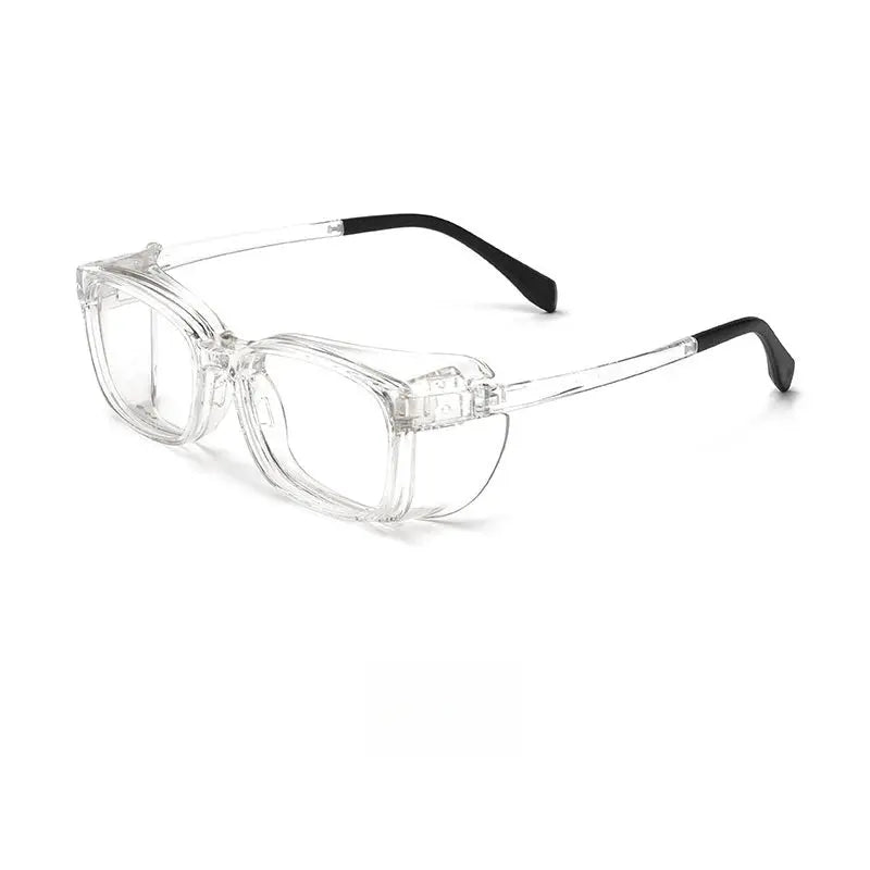 Hdcrafter Unisex Full Rim Rectangle With Clip On Shields PC Frames 910210 FuzWeb