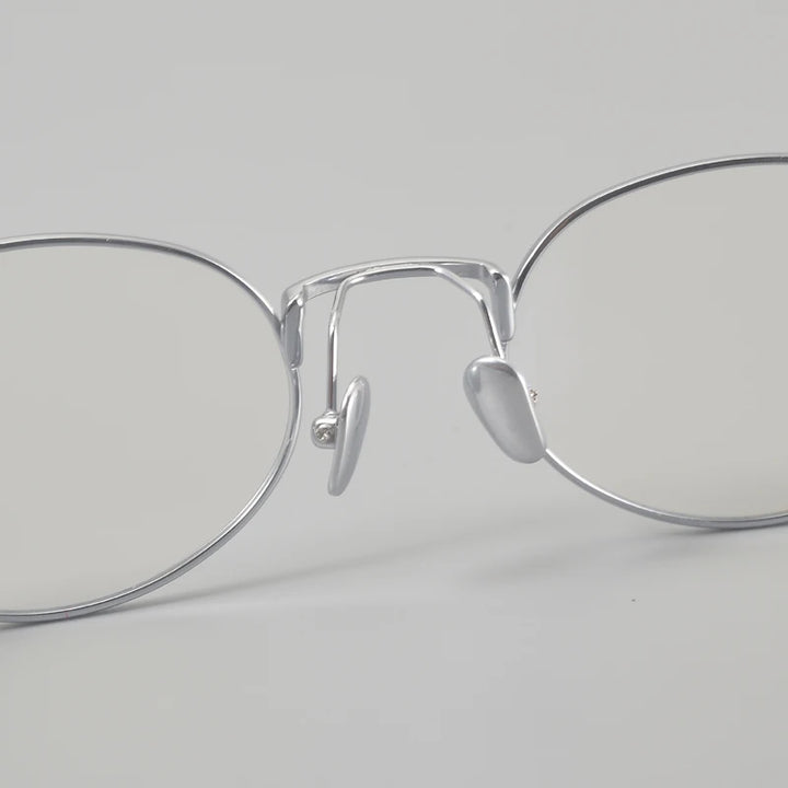 Muzz 0002 unisex small oval titanium prescription eyeglasses — view 6