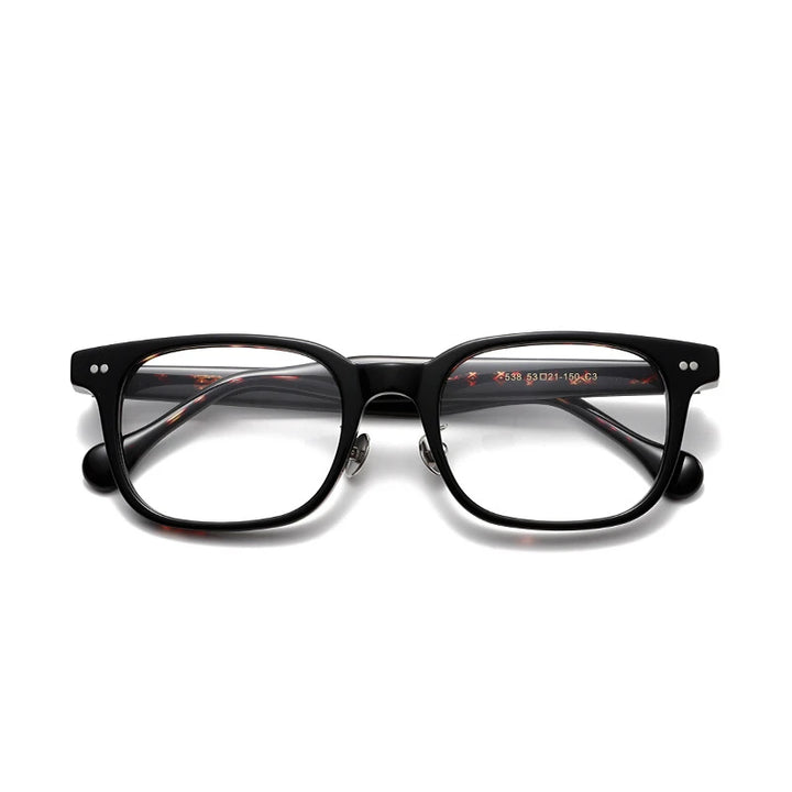 Aror Unisex Full Rim Big Square Acetate Eyeglasses 842538