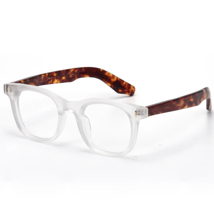 Aror Unisex Full Rim Square Thick Acetate Eyeglasses 86394