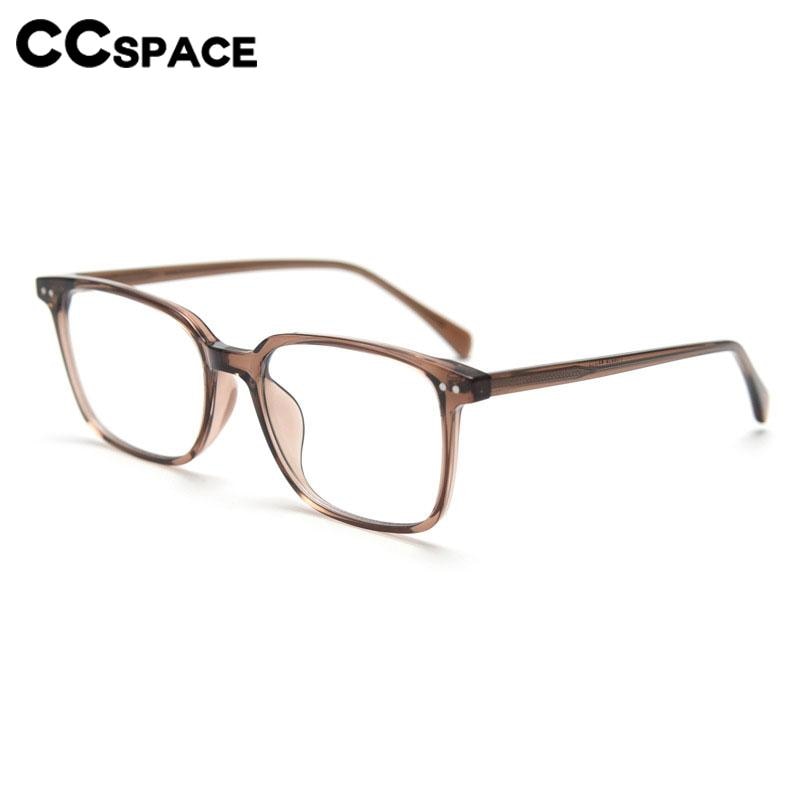 CCSpace Unisex Full Rim Square Tr 90 Titanium Eyeglasses 56787 Full Rim CCspace   