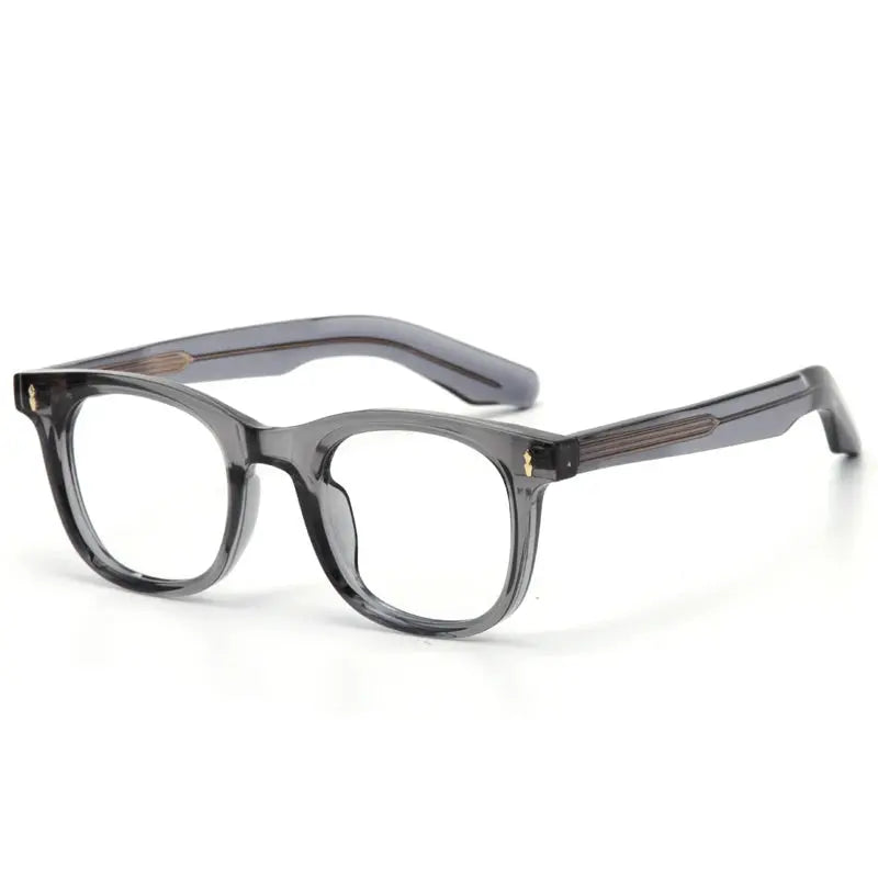 Aror Unisex Full Rim Square Thick Acetate Eyeglasses 86394.
