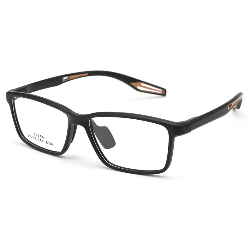 Xbora Unisex Full Rim Square Tr 90 Alloy Sport Eyeglasses 525506