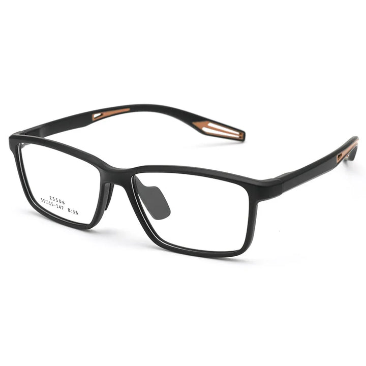 Xbora Unisex Full Rim Square Tr 90 Alloy Sport Eyeglasses 525506