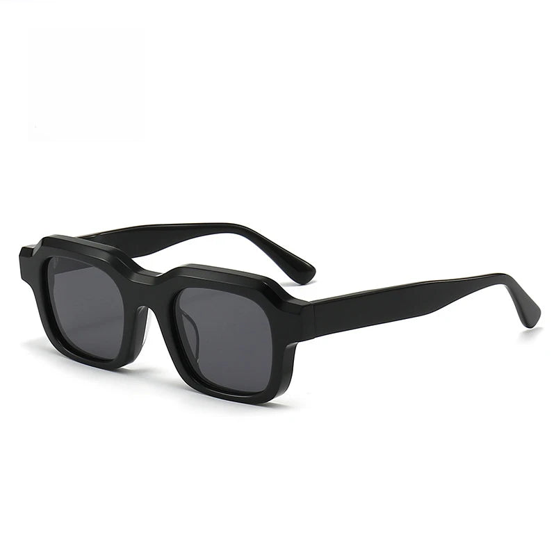 Black Mask Men's Full Rim Square Acetate Sunglasses 402450 Sunglasses Black Mask C1 As Shown 