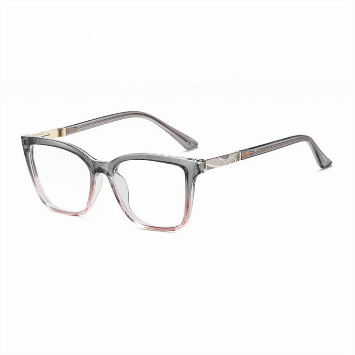 Ralferty Women's Full Rim Square Tr 90 Titanium Eyeglasses 881710
