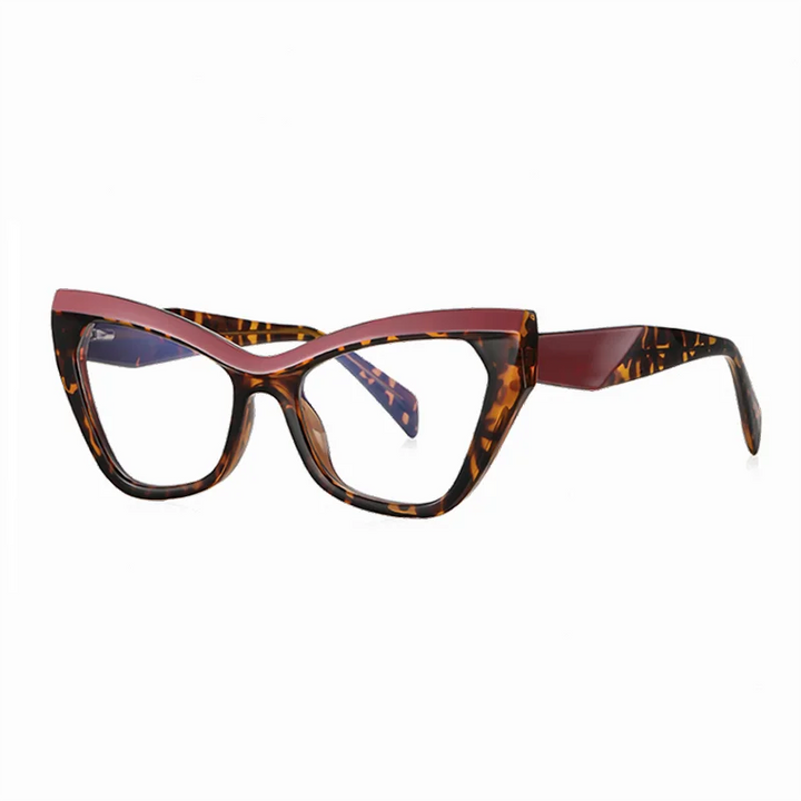 Ralferty Women's Full Rim Oval Cat Eye Thick Acetate Eyeglasses 882198
