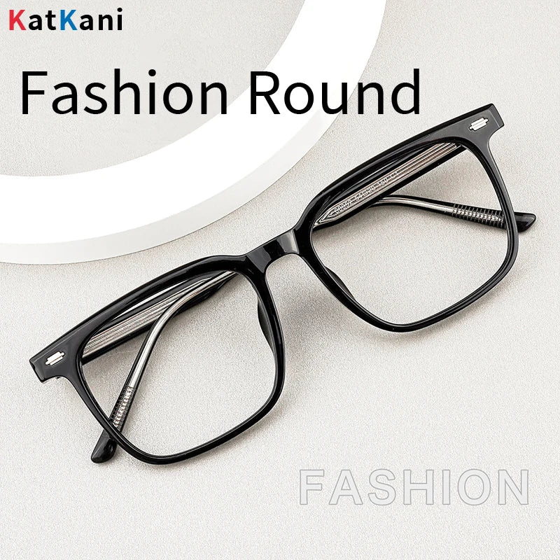 KatKani Unisex Full Rim Square Tr 90 Eyeglasses 60052 Full Rim KatKani Eyeglasses   