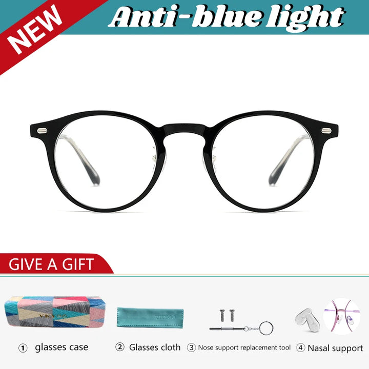Vicky Women's Full Rim Round Oval Acetate Reading Glasses 98421