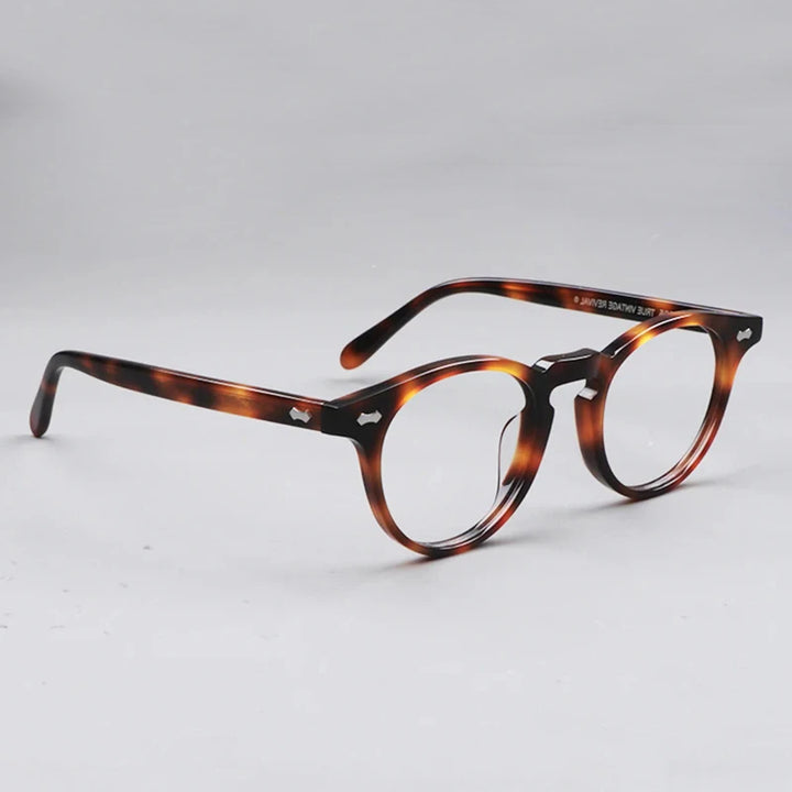 Black Mask Unisex Full Rim Oval Square Acetate Eyeglasses 396505