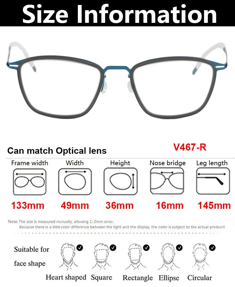 Bobbie 467652 Women’s Screwless Full Rim Square Titanium Frames — view 2 | Bobbie at FuzWeb