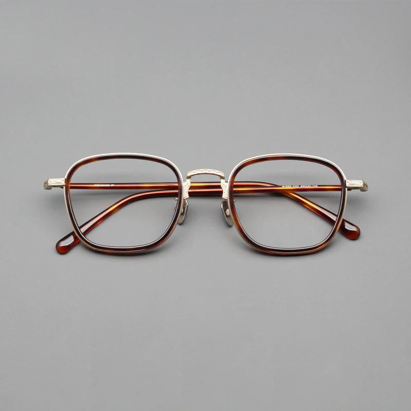 Blackmask Unisex Full Rim Square Titanium Eyeglasses BM-N043