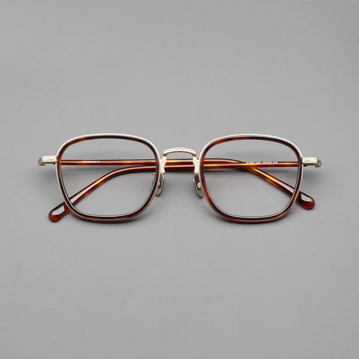 Blackmask Unisex Full Rim Square Titanium Eyeglasses BM-N043