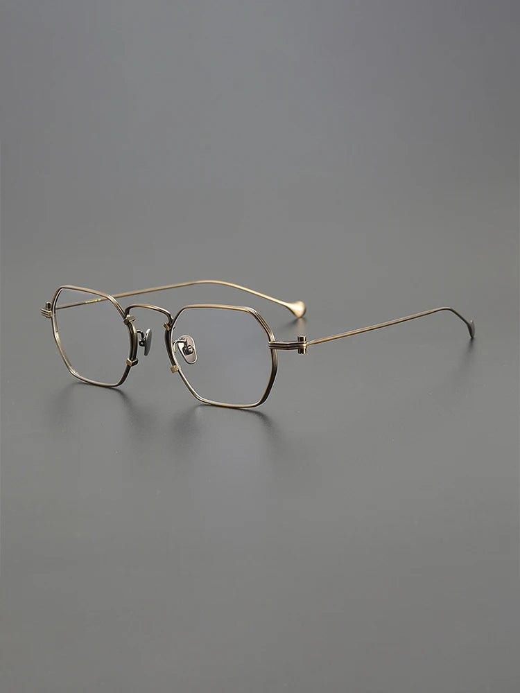 Nobler Unisex Full Rim Flat Top Oval Titanium Eyeglasses 1969 Full Rim Nobler   