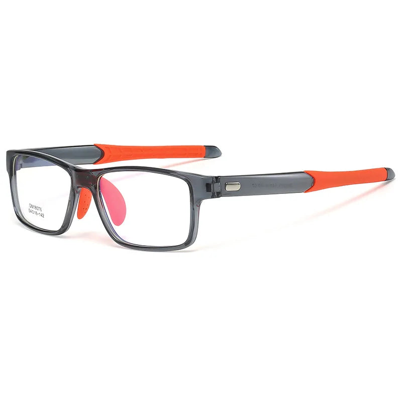 Gmei Men's Full Rim Square Tr 90 Titanium Eyeglasses 818076