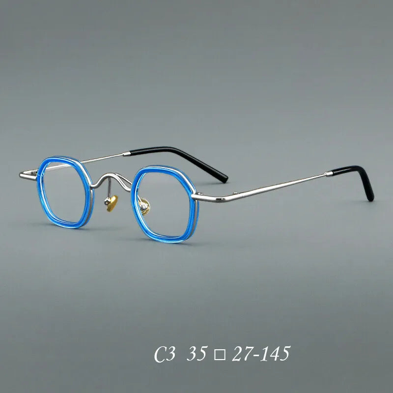 CCspace Women's Full Rim Round Acetate Alloy Reading Glasses 310888