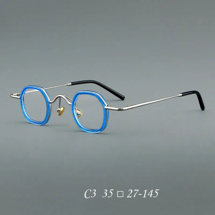 CCspace Women's Full Rim Round Acetate Alloy Reading Glasses 310888