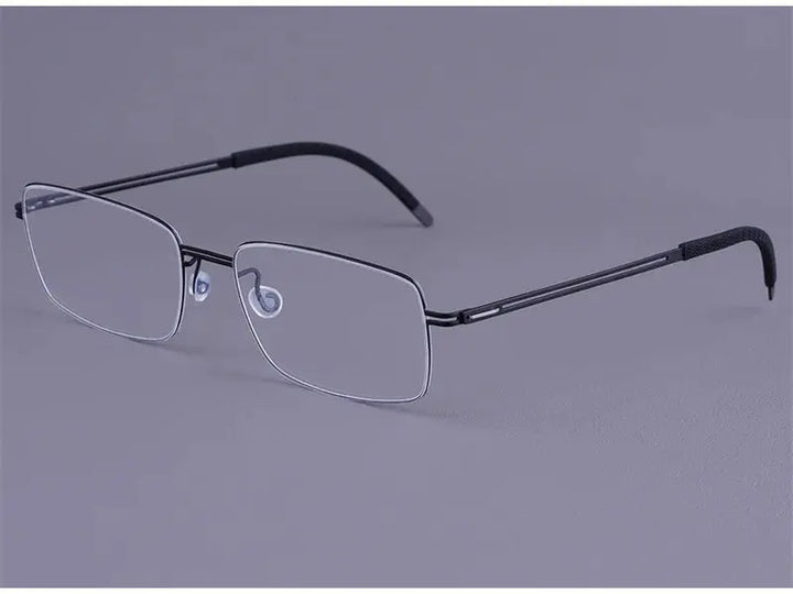 Bobbie 462512  Women’s Polygon Square Full Rim Titanium Frames — view 1 | Bobbie at FuzWeb