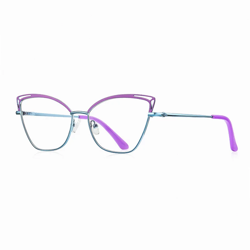 Ralfterty Women's Full Rim Oval Cat Eye Alloy Eyeglasses 883038