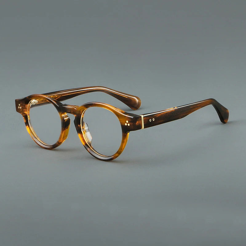 Black Mask Unisex Full Rim Oval Round Acetate Eyeglasses 255011