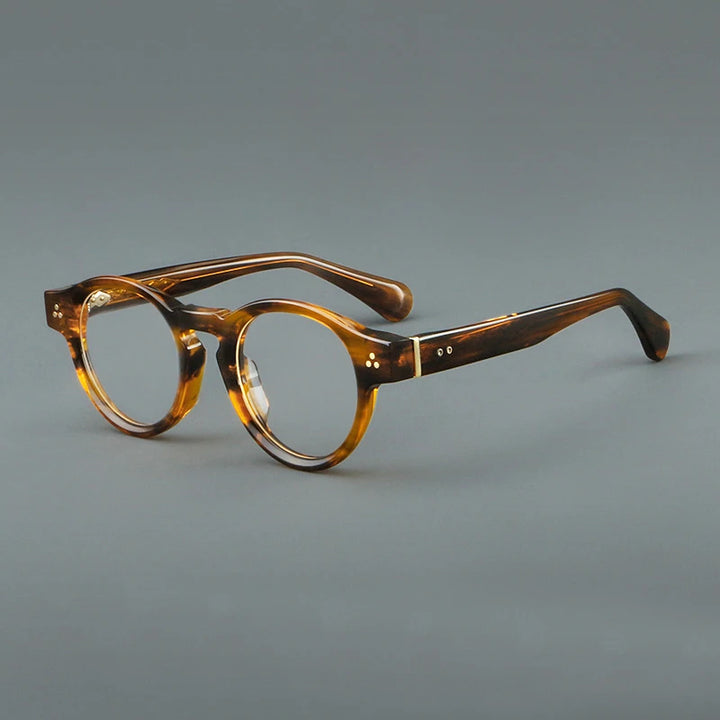 Black Mask Unisex Full Rim Oval Round Acetate Eyeglasses 255011