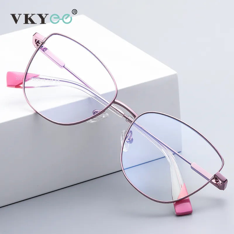 Vicky Women's Full Rim Cat Eye Stainless Steel Reading Glasses 3032 Reading Glasses Vicky   