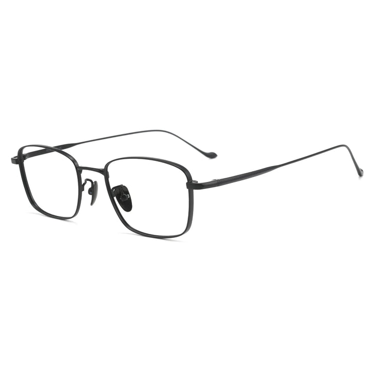 Bclear Unisex Full Rim Square Titanium Eyeglasses Fuz 13