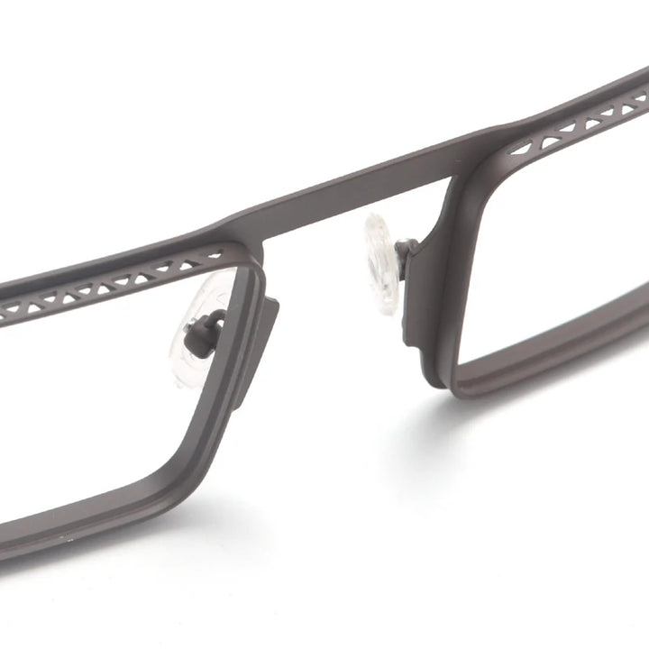 Muzz 23234 men's small square alloy prescription eyeglasses — view 10
