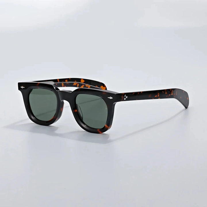 Hewei Unisex Full Rim Square Acetate Sunglasses 0021 Sunglasses Hewei   