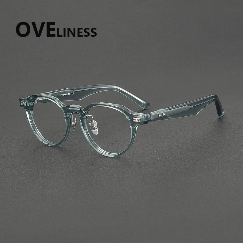 Oveliness Unisex Full Rim Round Oval Acetate Eyeglasses 322750