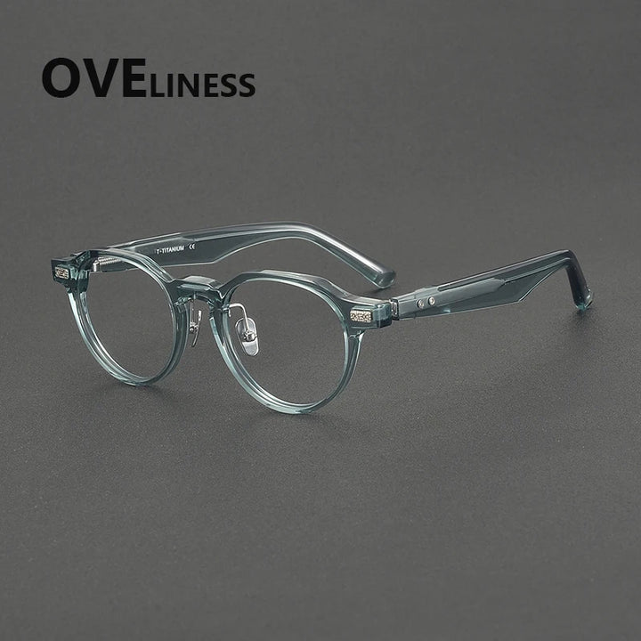 Oveliness Unisex Full Rim Round Oval Acetate Eyeglasses 322750