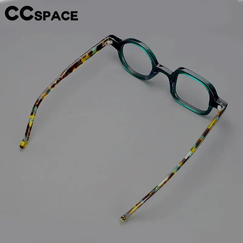 CCSpace Women's Full Rim Irregular Acetate Hyperopic Reading Glasses R49307 Reading Glasses CCspace   