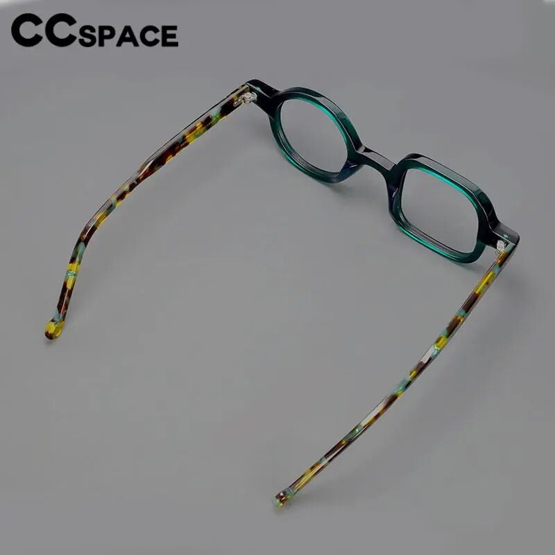 CCspace Women's Full Rim Irregular Acetate Hyperopic Reading Glasses R49307 Reading Glasses CCspace