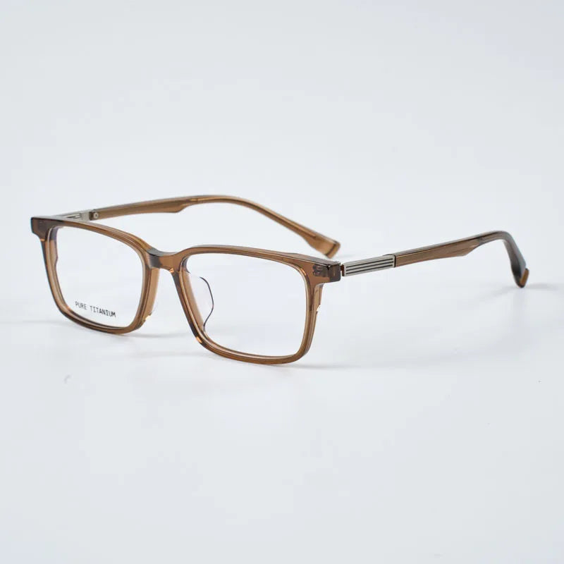 Momoja Unisex Full Rim Brow Line Square Acetate Eyeglasses 22005