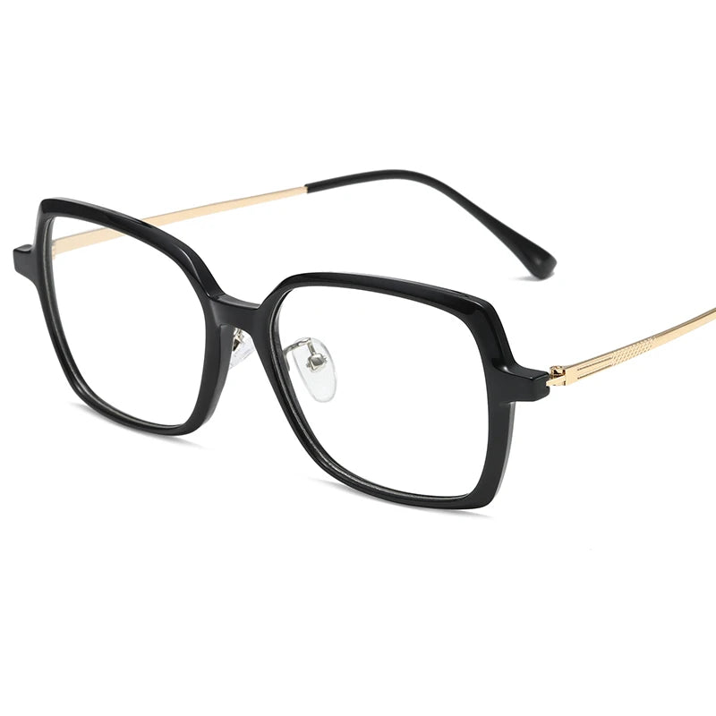 Reven Jate Women's Full Rim Square Tr 90 Alloy Eyeglasses 81286