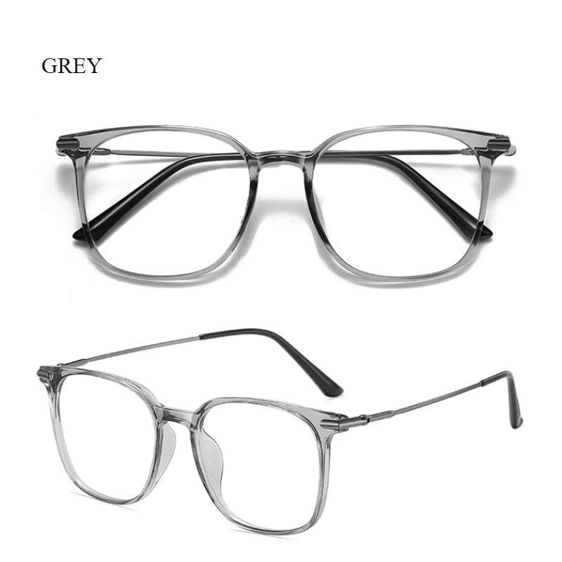 Meeshow Women's Full Rim Square Tr 90 Titanium Reading Glasses 69009