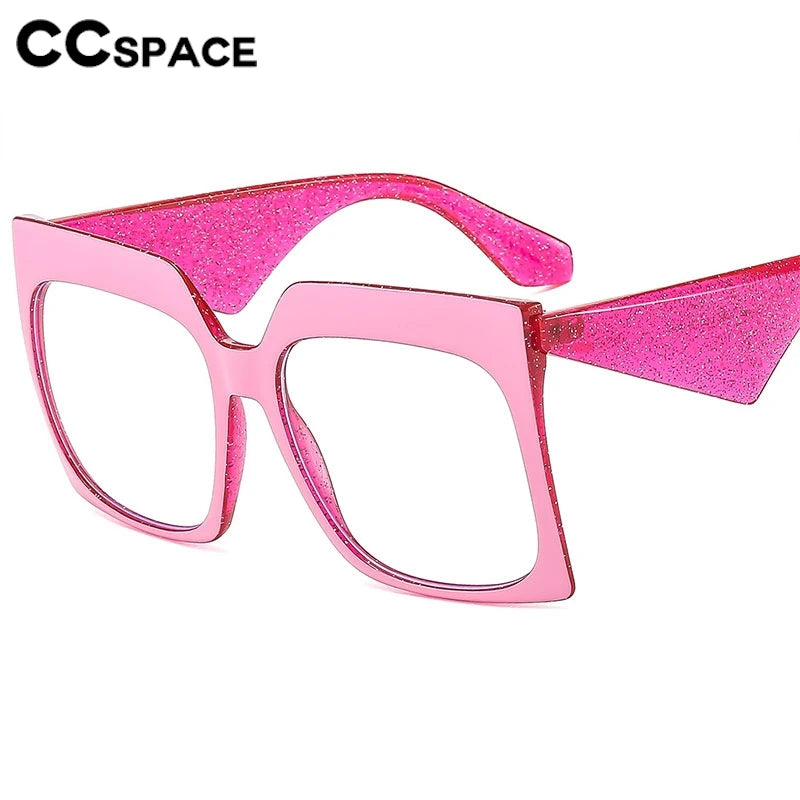 CCspace Women's Full Rim Thick  Square Polycarbonate Eyeglasses 3060 Full Rim CCSpace   