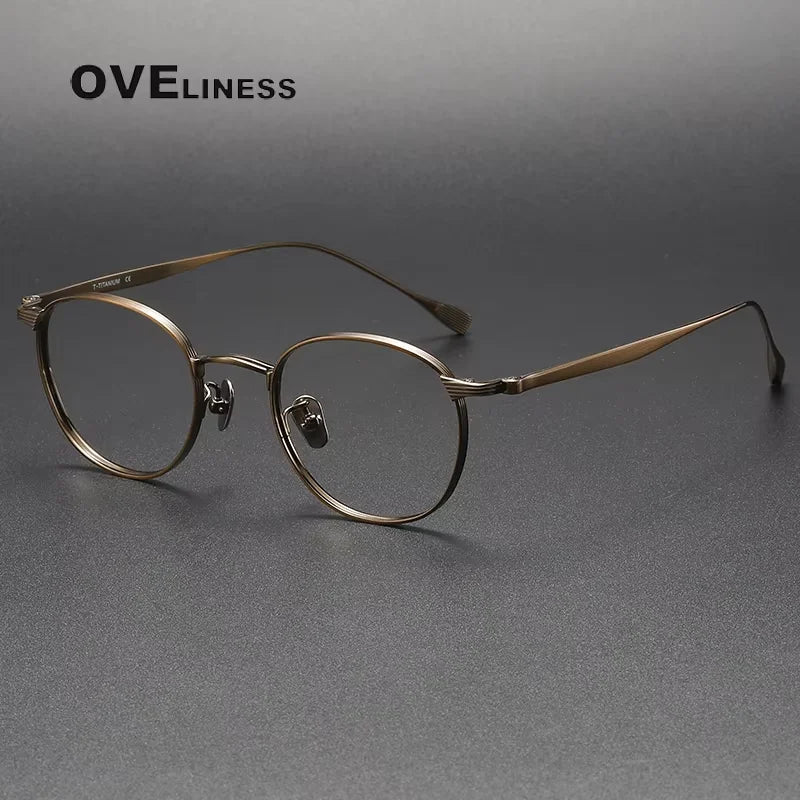 Oveliness Women's Full Rim Oval Round Titanium Eyeglasses 922184