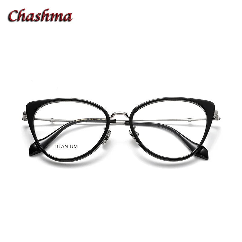 Chashma Ochki Women's Full Rim Oval Cat Eye Acetate Eyeglasses 66024