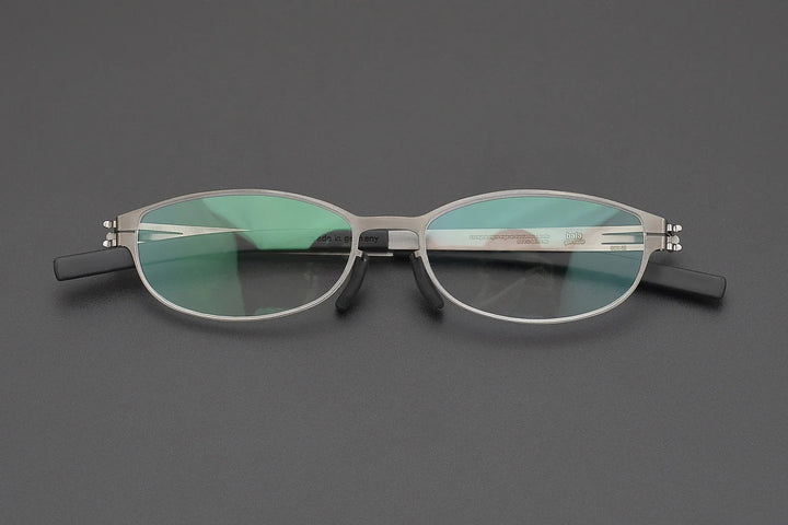 Momoja Women's Full Rim Oval Screwless Temple Alloy Eyeglasses 721007