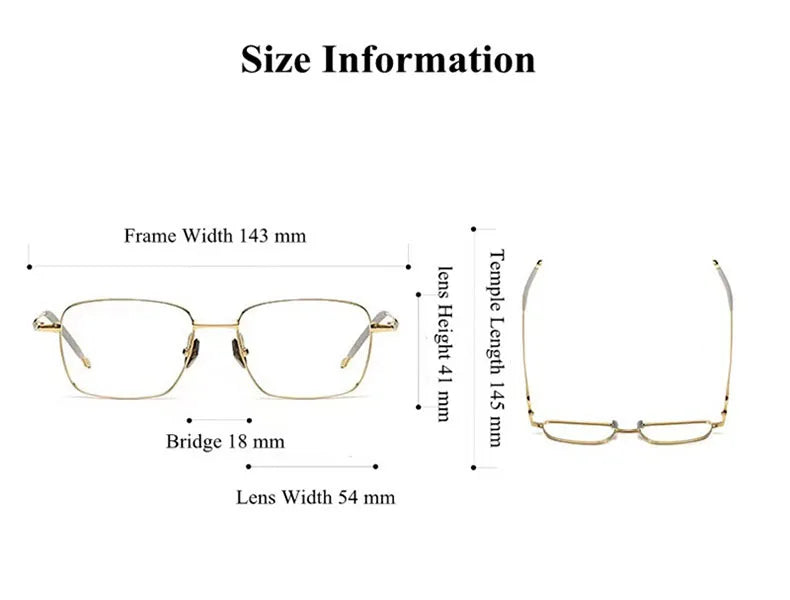 Summer Flower Unisex Full Rim Polygon Square Titanium Eyeglasses 81435 Full Rim Summer Flower