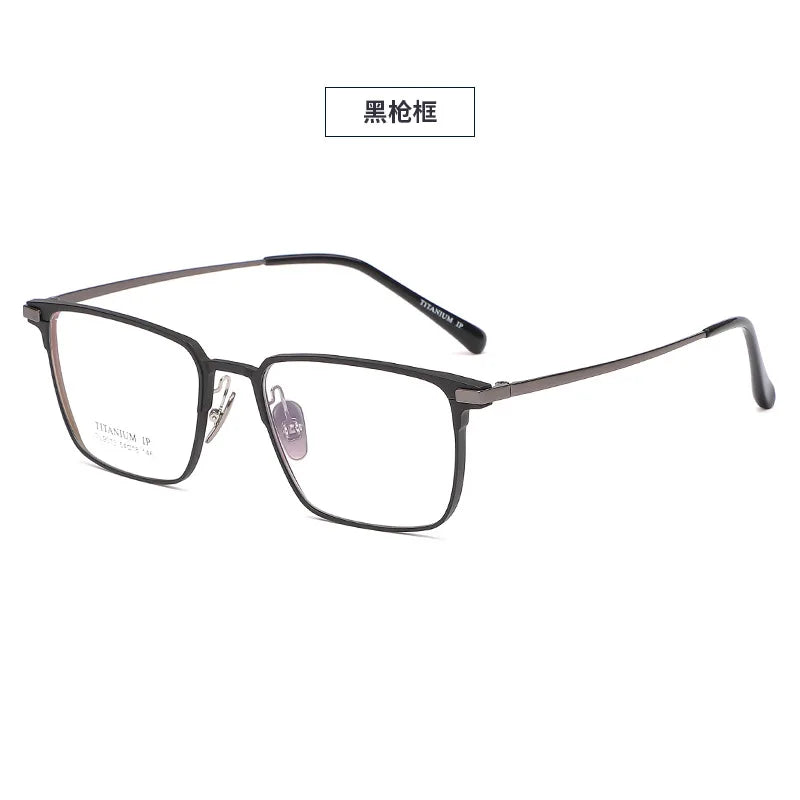 Reven Jate Unisex Full Rim Square Titanium Eyeglasses 669011