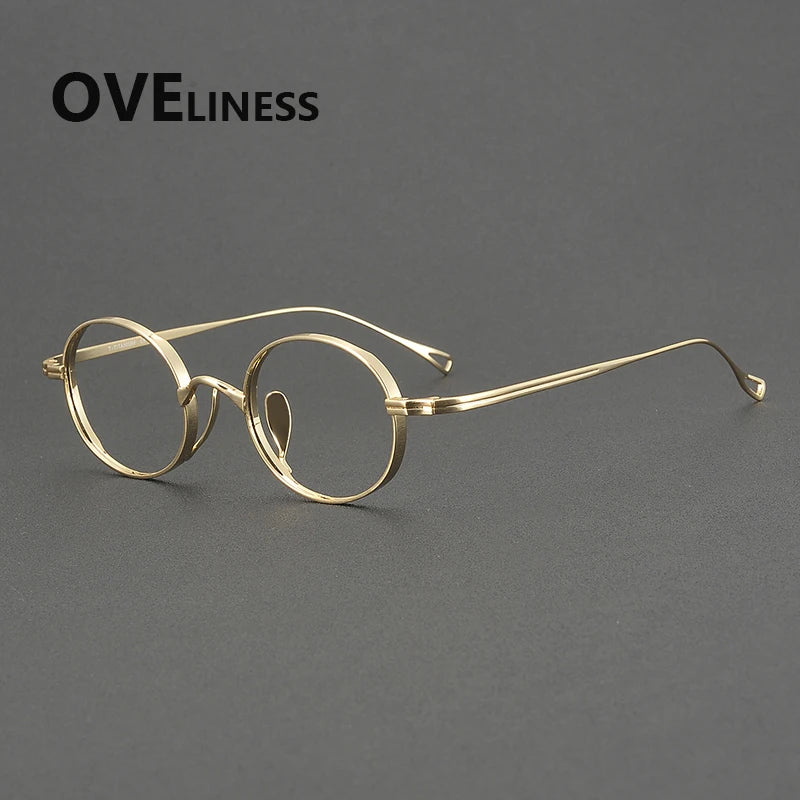Oveliness Men's Full Rim Square Titanium Eyeglasses 29918