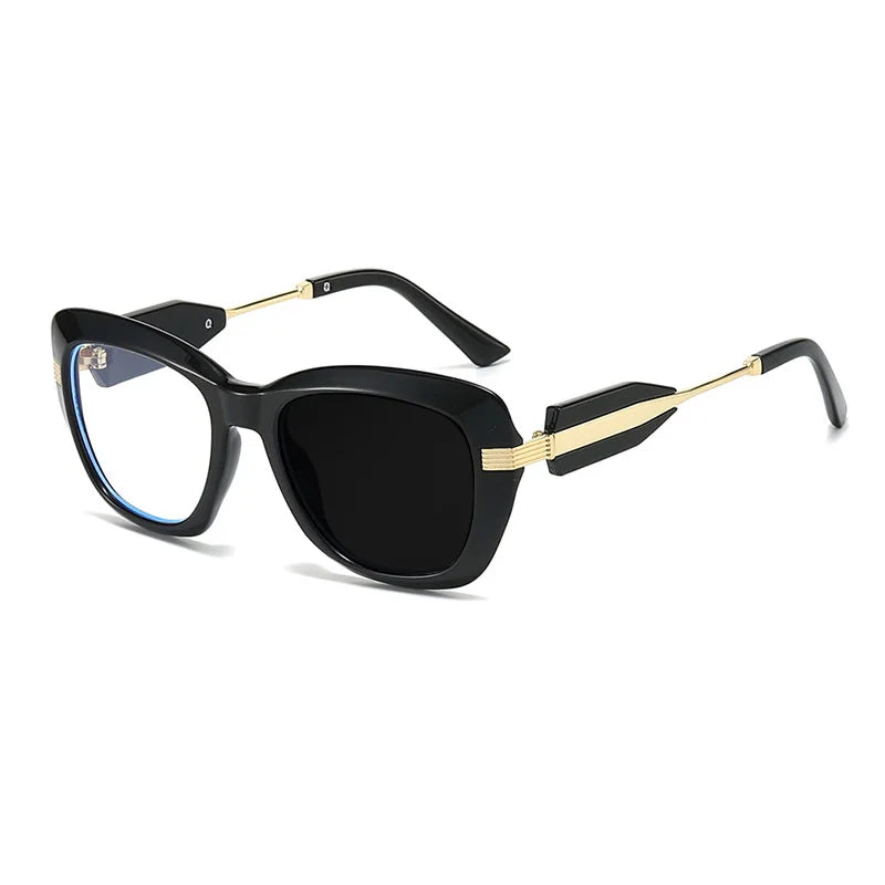 Kocolior Women's Full Rim Cat Eye Tr 90 Alloy Photochromic Reading Glasses 763255