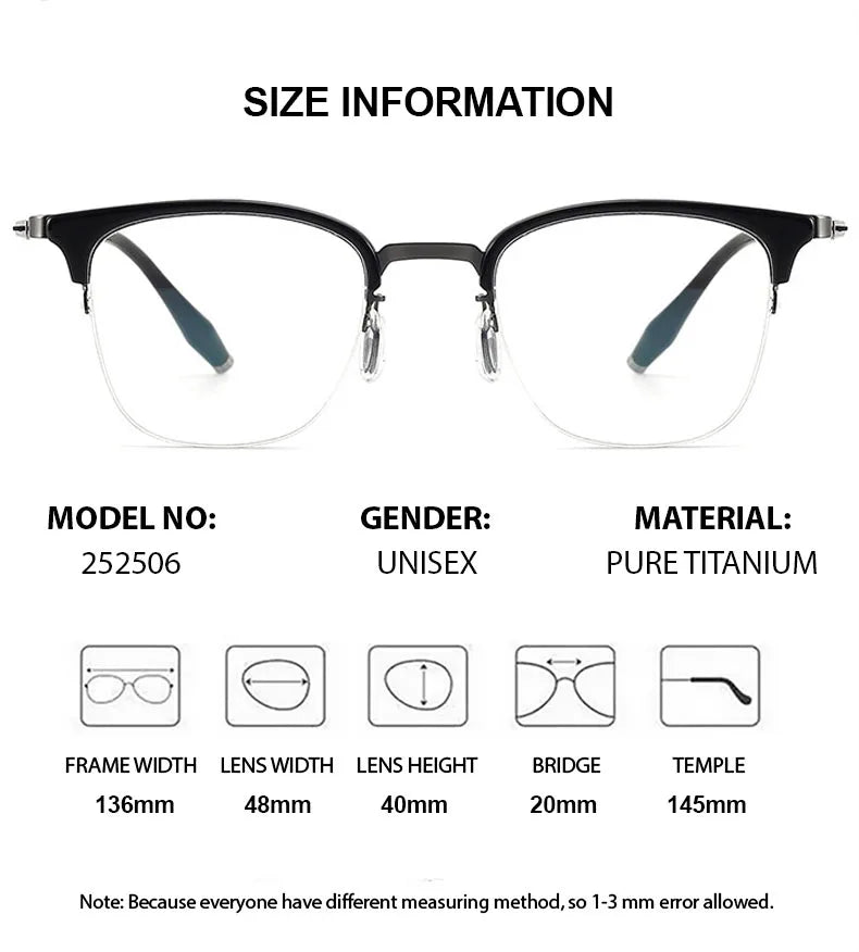 Chashma Ochki Women's Full Rim Square Acetate Titanium Eyeglasses 802506