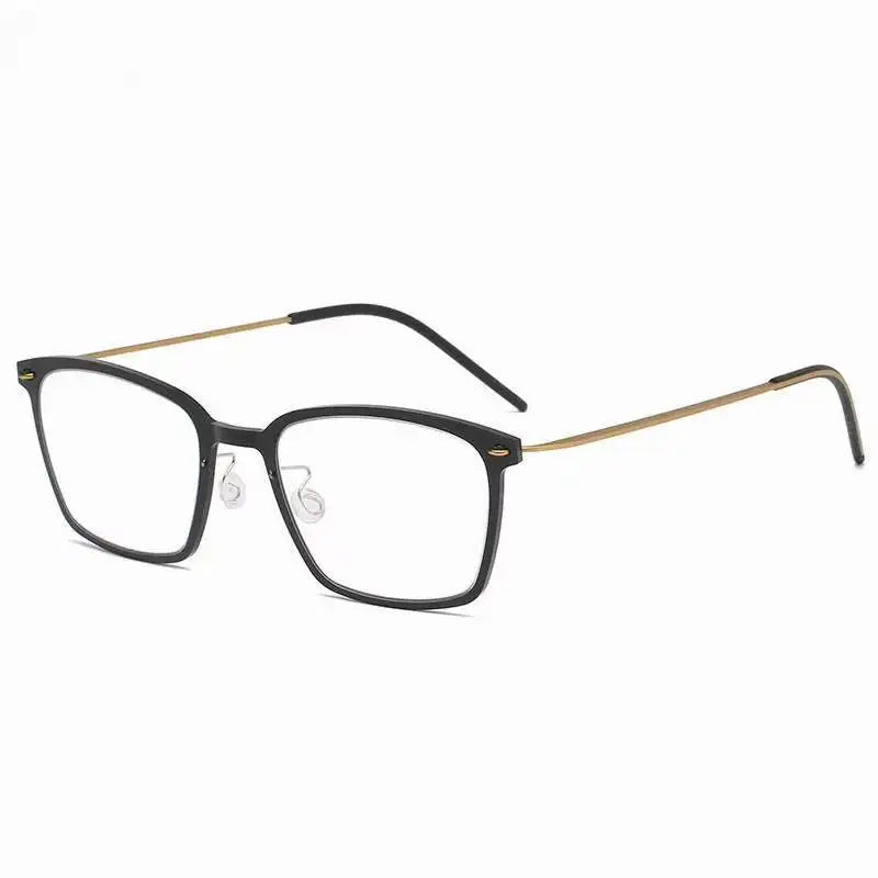 Aimee Women's Full Rim Square Acetate Titanium Eyeglasses 16536