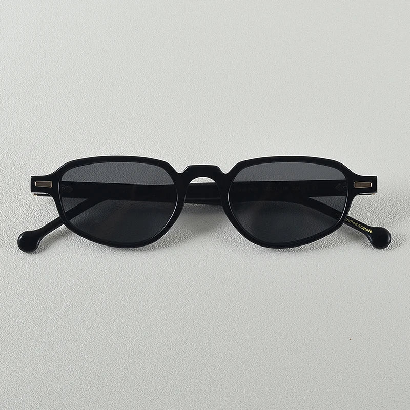 Black Mask Women's Full Rim Oval Cat Eye Acetate Sunglasses 699630